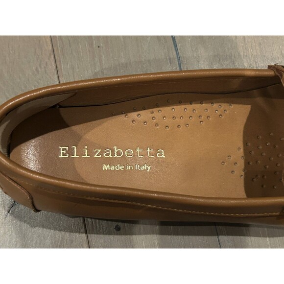 Elizabetta Tan Leather Loafers (Men’s, EU 39)